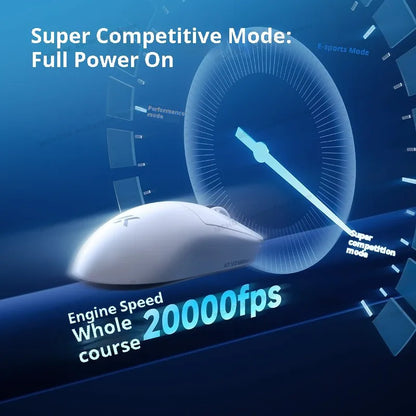 MCHOSE A7 V2 Ultra Wireless Gaming Mouse with PixArt 3950Ti Sensor, 8K Polling Rate, Lightweight Bluetooth & 2.4G RGB Gaming Mouse