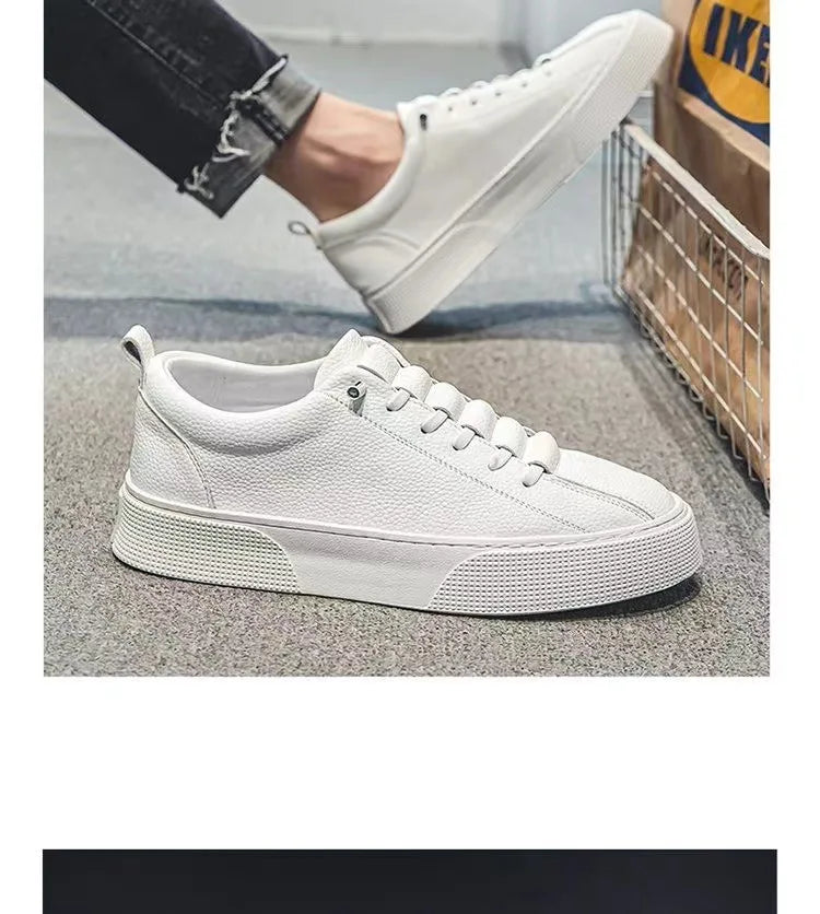 Pánske tenisky, voľnočasová obuv, pánske balerínky, Zapatillas Hombre, ľahká obuv z PU kože, priedušná obuv, pánska biela športová obuv, tenisky