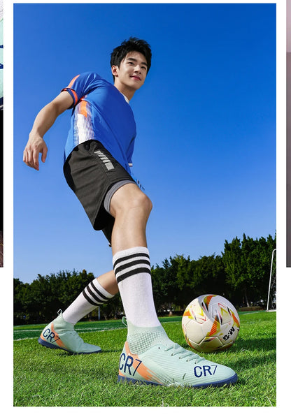 Botas de fútbol para hombre nuevas en oferta, zapatillas profesionales de futsal de alta calidad, tacos de fútbol para mujer unisex, ultraligeras TF/FG