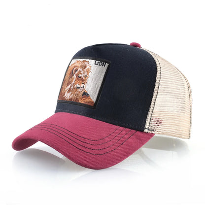 Hip Hop Baseball Cap With Lion Embroidery Patch Snapback Streetwear Trucker Caps Men Women Drake Baseball Hats Four Season Hat