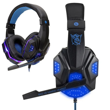 Professional Wired Gaming Headset with Noise Cancelling Microphone, Stereo Gaming Headphones with 3.5mm Audio Jack for PS5, PS4, PC, Laptop & Mobile