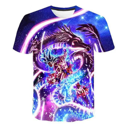 T Shirts Dragon Ball Z Children's Men Shirt Men's T-shirt Harajuku Style Trend Goku High Quality Clothing Anime Tops Streetwear