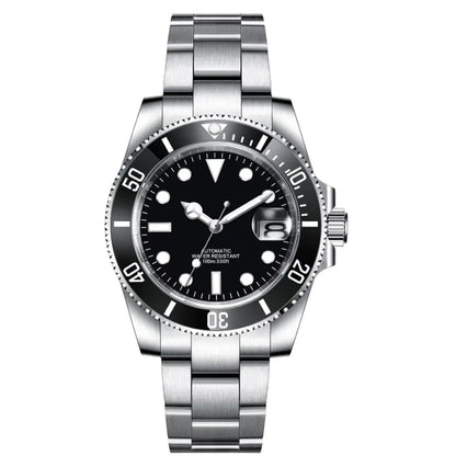 DIY Custom Automatic Watch Logo For Man High Quality NH35 Diving Mechanical Watches Sapphire Waterproof Ceramic Bezel 120 Click