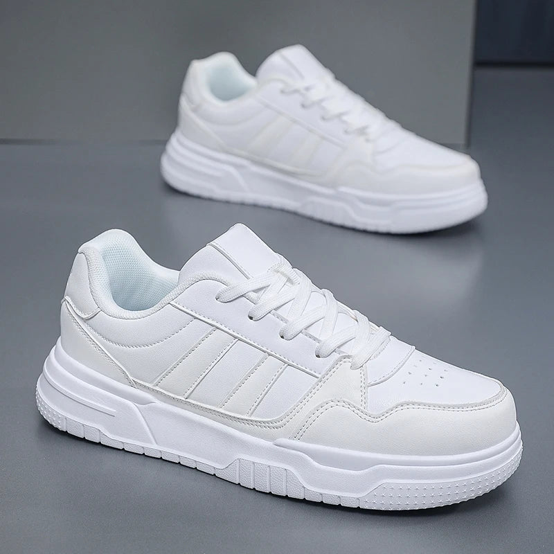 Plus Big Size 50 51 52: zapatillas de cuero para hombre, zapatillas deportivas informales, zapatillas planas de skate para dropshipping