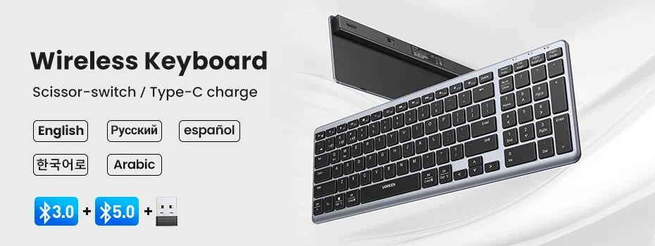 Draadloze muis Bluetooth 5.0 2.4G ergonomisch 4000DPI 6 stille knoppen voor MacBook, tablet, laptops, computer en pc