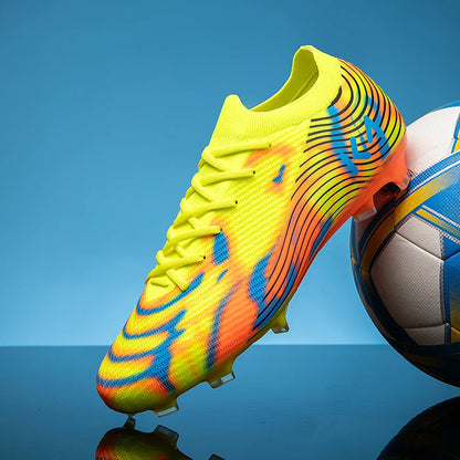 Chaussures de football pour homme, baskets de sport d'extérieur, crampons pour gazon, chaussures de football très vendues, antidérapantes pour garçons, de haute qualité, montantes, légères
