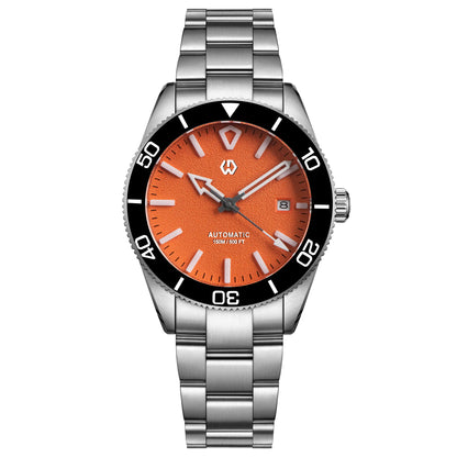 WSD9017 Men's Automatic Watch Mechanical 3D Dimensional Luminous Watch Needle Ceramic Bezel 150 Meters Waterproof Diving