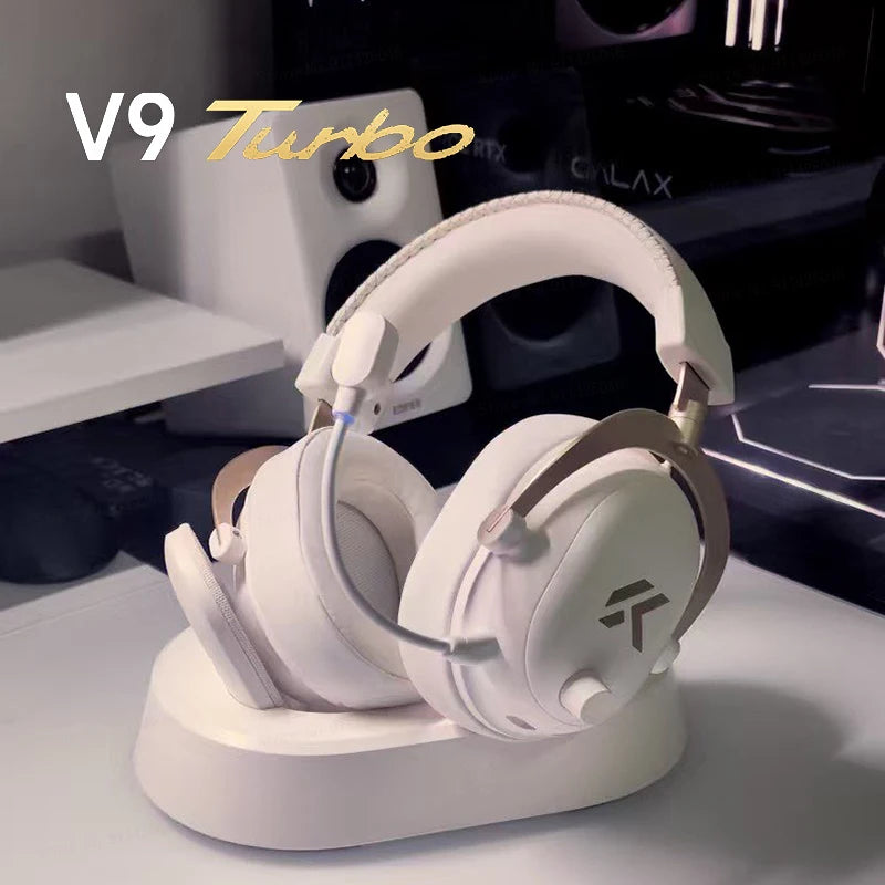 MCHOSE V9 Turbo Wireless Gaming Headset with Microphone, Four-Mode Esports Headphones, Over-Ear Bluetooth Gaming Headset with Professional Audio
