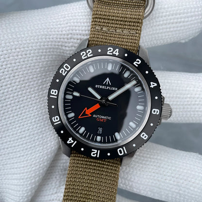 STEELFLIER SF793 NEW Automatic Mechanical Luxury Wristwatch NH34 Movement Synthetic Sapphire 20Bar Waterproof Men Luminous Watch