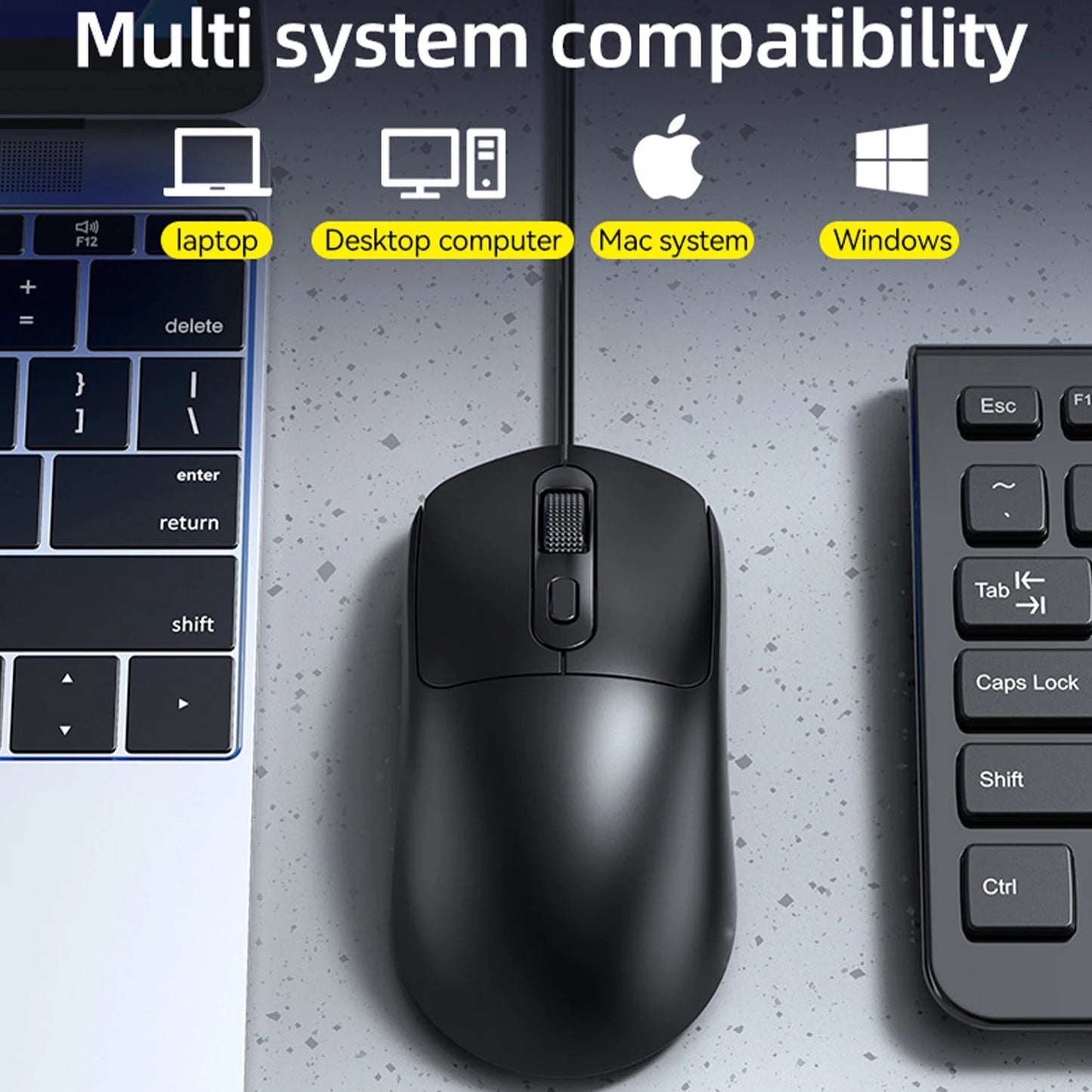 104 Keys Gaming Keyboard and Mouse Combo with RGB Backlit, All-Metal Panel Waterproof Light Up, USB Wired Computer Keyboards Gaming