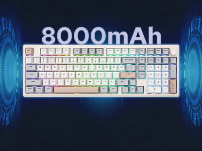 EPOMAKER Galaxy100 1800 ANSI US Layout Hot-Swap Gasket-Mounted Tri-mode Wireless Aluminum Mechanical Gaming Keyboard