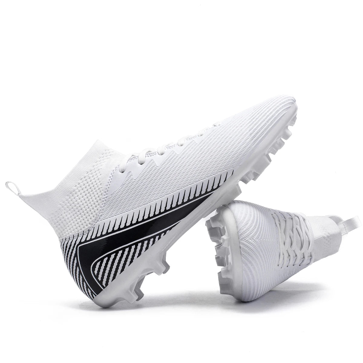 Scarpe da calcio Professional Grass AG FG con tomaia integrata in tessuto PU e suola resistente in TPU, antiscivolo e resistente all’usura, calzature per ragazzi