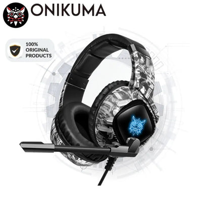 ONIKUMA K19 Gaming Headset – Wired Gaming Headphones with Noise Cancelling, Stereo Sound, Built-in Mic, ONIKUMA K19 Headset for PC & Console Gaming