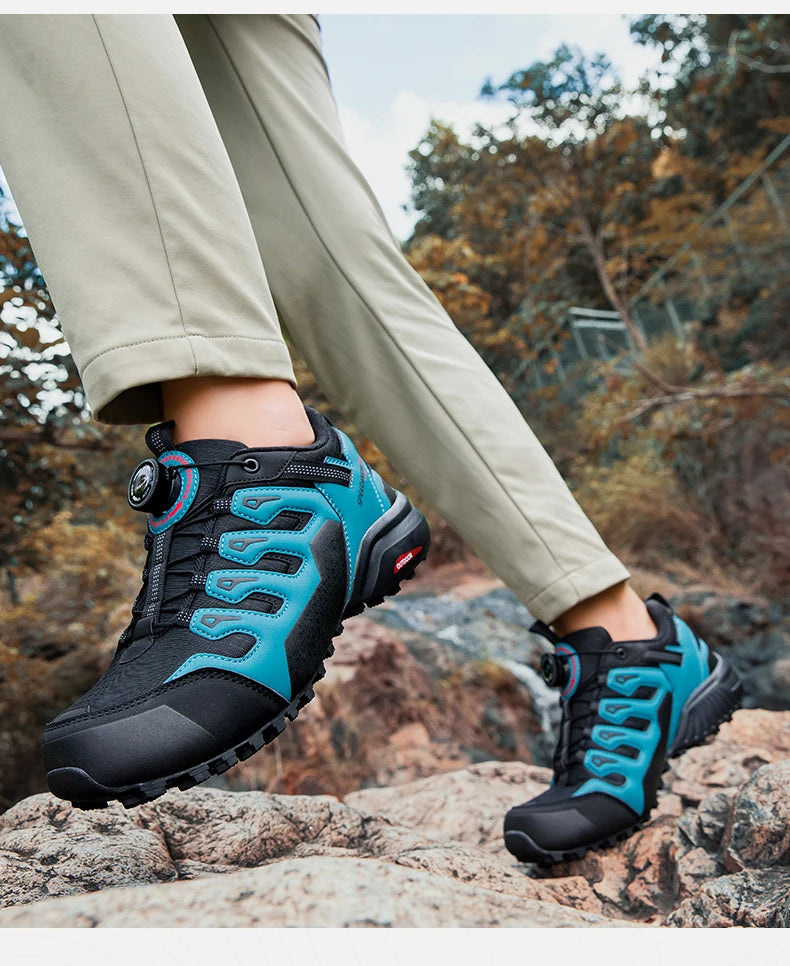 Lightweight Anti-slip Hiking Shoes Magnetic Closure Outdoor Adventure Sneakers