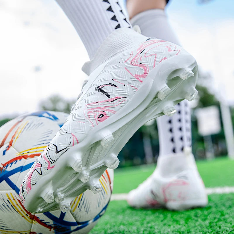 Nouvelles Chaussures de Football FG pour Hommes – Modèle Original Professionnel et Résistant pour Matchs – Crampons Longs pour Entraînement