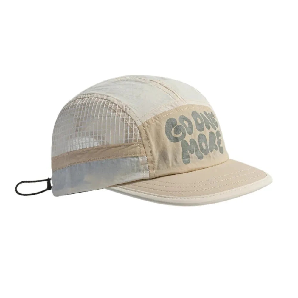 Baseballkappe mit weicher Krempe, schnell trocknend, Retro-Stil, 5-Panel, Sonnenschutz, atmungsaktiv, Freizeitkappe, Hip-Hop-Kappe, Mesh-Laufkappen