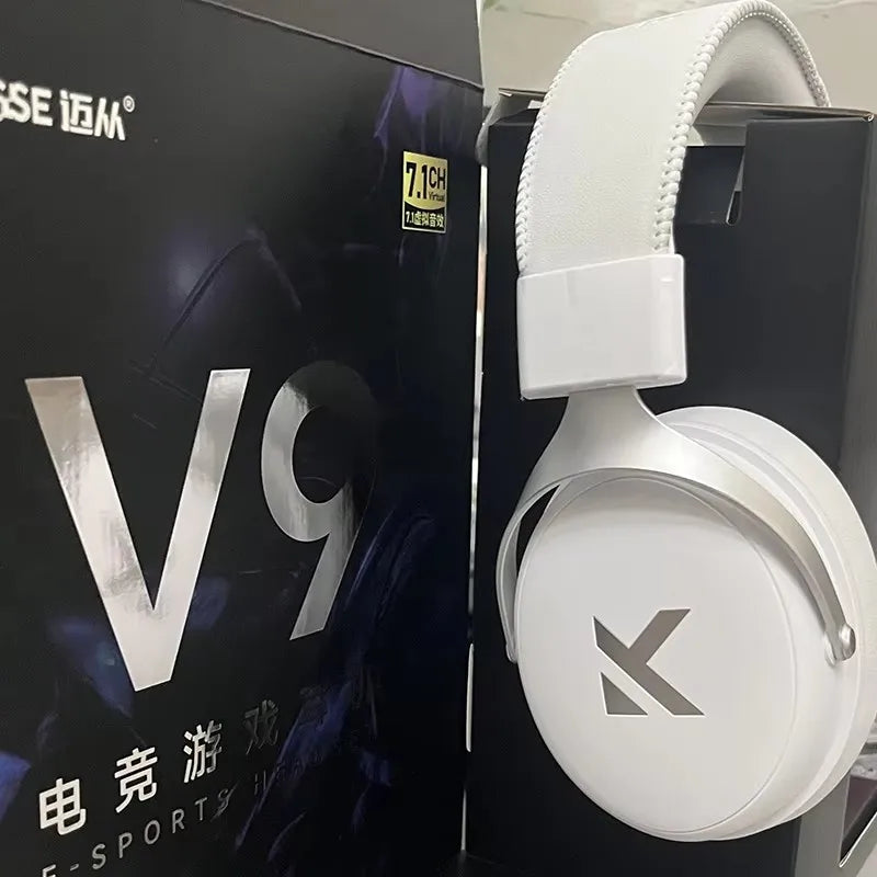 MCHOSE V9 Pro Wireless Bluetooth Headset with Tri-Mode Mic Noise Reduction Dynamic Sound And Low Delay Office And Gaming Gifts