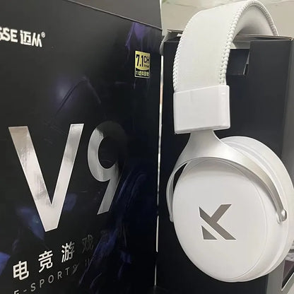 MCHOSE V9 Pro Wireless Bluetooth Headset with Tri-Mode Mic Noise Reduction Dynamic Sound And Low Delay Office And Gaming Gifts