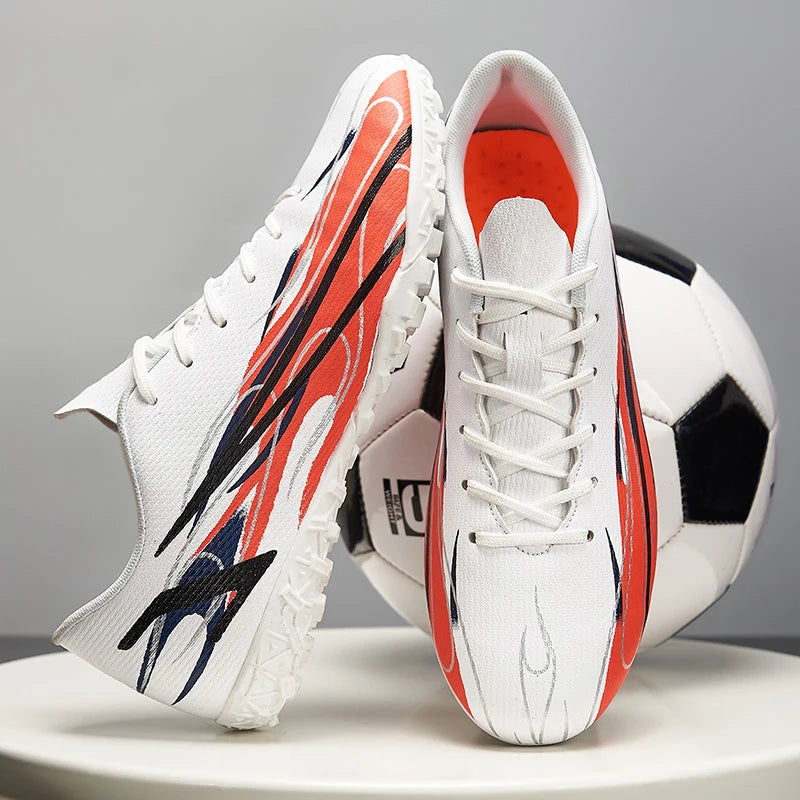 Large Size 46 47 Football Shoes for Men Training Sports Matches Artificial Grass TF Spike Cross-Border Shoe Male Footwear