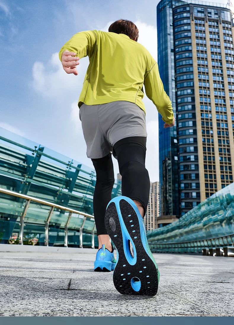 Zapatillas de running con placa de carbono para maratón, deportivas, transpirables, ligeras, cómodas y antideslizantes para hombre y mujer