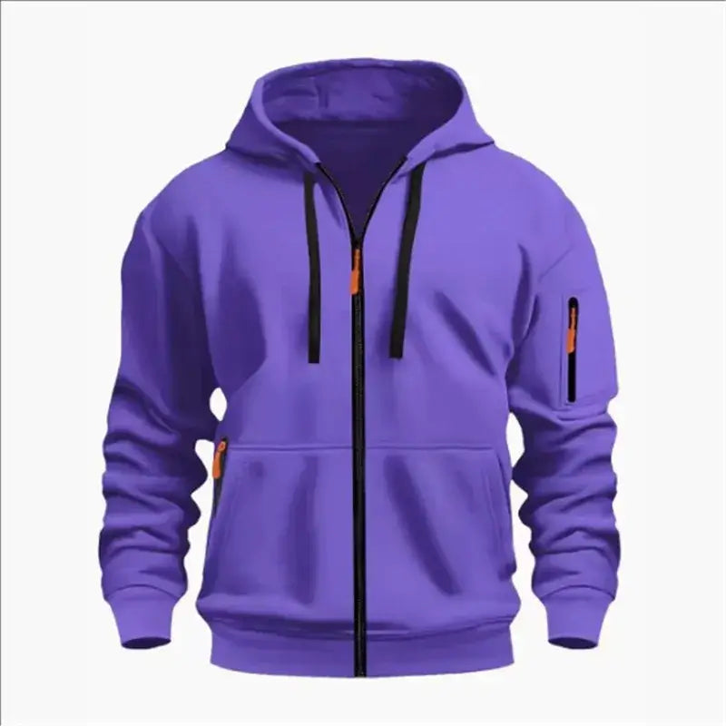 Produit gaming premium Fraquane, produits de luxe, nouvelle génération, équipement gamer Men's Sweatshirts with Zipper Pockets Thin Solid Color Half Tracksuit Casual Outdoor Hooded Tracksuit Long Sleeves Jacket Coats.