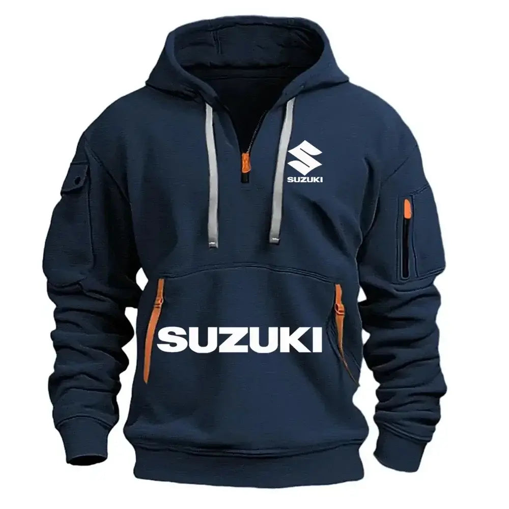 Produit gaming premium Fraquane, Suzuki's newmen's hooded sweatshirt casual outdoor sports sweatshirt warm for autumnandwinter perfect for motorcycle enthusiasts