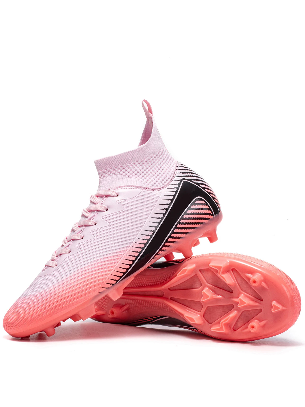 Scarpe da calcio Professional Grass AG FG con tomaia integrata in tessuto PU e suola resistente in TPU, antiscivolo e resistente all’usura, calzature per ragazzi