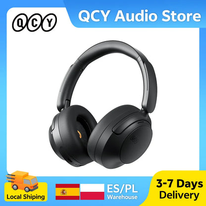 QCY H3S ANC Over-Ear Headphones Bluetooth 6.0 – Hi-Res LDAC Spatial Audio, -56dB Adaptive Noise Cancelling Wireless Headset