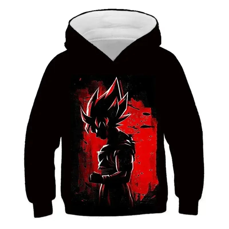 2025 Autumn Cool Dragon Ball Z Kids Boys Sweatshirts Children Casual Boy Hoodies Pullover Anime Dragon Ball Hoodie Hooded Coats, Produit gaming premium Fraquane, produits de luxe, nouvelle génération, équipement gamer