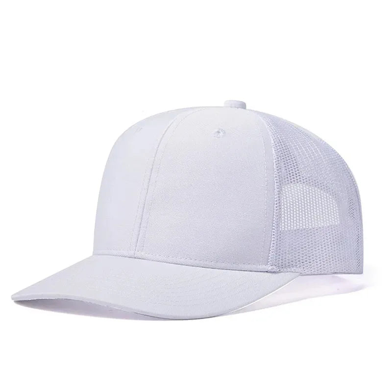 Cappellino da baseball classico in rete traspirante per donne, cappellino casual da camionista traspirante, cappellino unisex regolabile con chiusura a scatto, cappellino sportivo e dinamico da papà