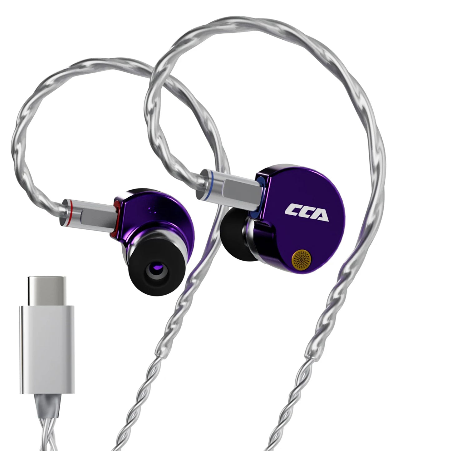 CCA Phoenix Wired Earphones Dynamic Drive LCP Diaphragm Music Headphone With Detachable Cable Noise Reduction Gaming Earphones
