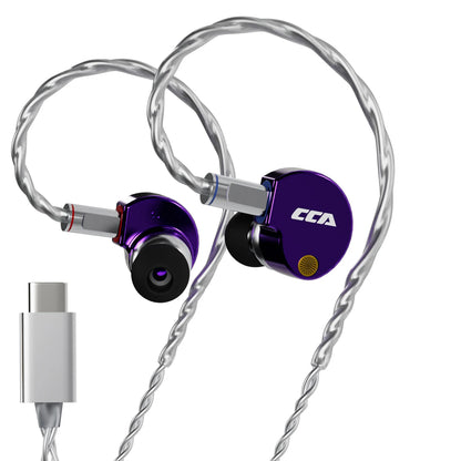 CCA Phoenix Wired Earphones Dynamic Drive LCP Diaphragm Music Headphone With Detachable Cable Noise Reduction Gaming Earphones
