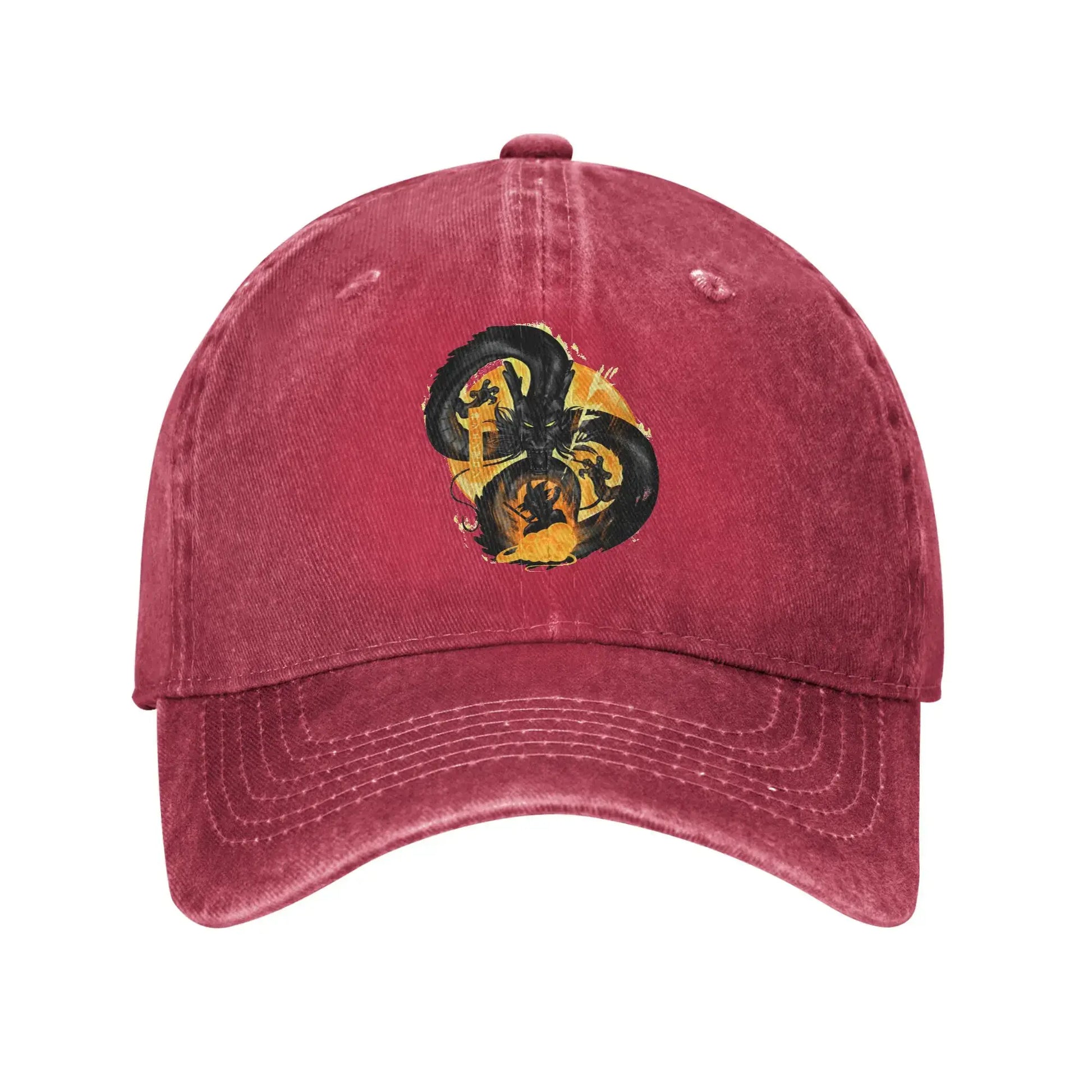 Produit gaming premium Fraquane, Vintage Dragon Ball Z Attack of Shenron Baseball Caps Men Women Distressed Denim Washed Cap