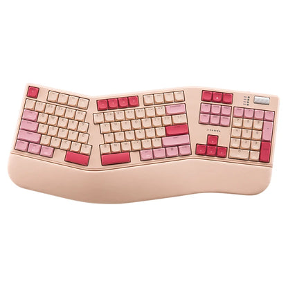 Sanwa Alice Mechanical Keyboard Wireless Tri-mode Gasket Hot-Swap RGB Knob Custom 104key Ergonomic Gaming Office Split Keyboard