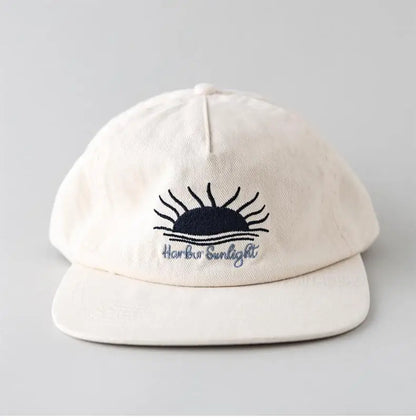 Casquette de baseball à visière plate mignonne pour femmes, hommes et adolescents, avec broderie « Sunrise », casquettes d'été et chapeaux de soleil