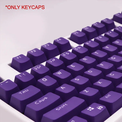 104 Keys ABS Keycaps Purple OEM Profile Height Suit for Mechanical Keyboard 61 87 104 Keyboard Anne Pro 2 GK61 SK61 PC Gamer