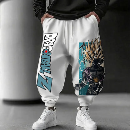 Dragon Ball GOKU Japanese Animation Sports Trousers 2025 American Loose Autumn Warm Men's and Women's Cotton Leggings