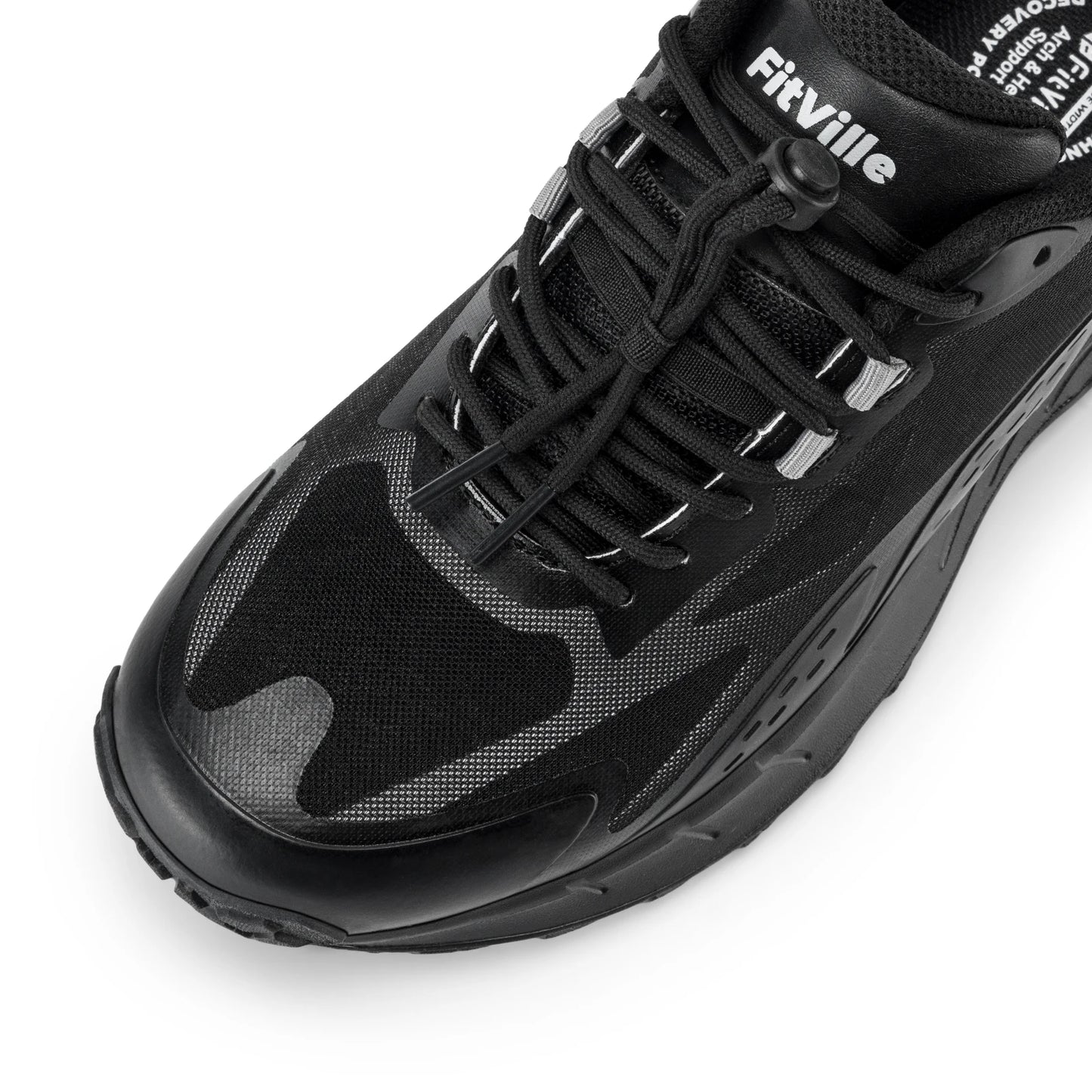 Fittington Wide Sneakers for Men Slip-On Hiking Shoes Soft Comfortable Men Running Shoe Slip-Resistant Walking Shoes with Arch Support