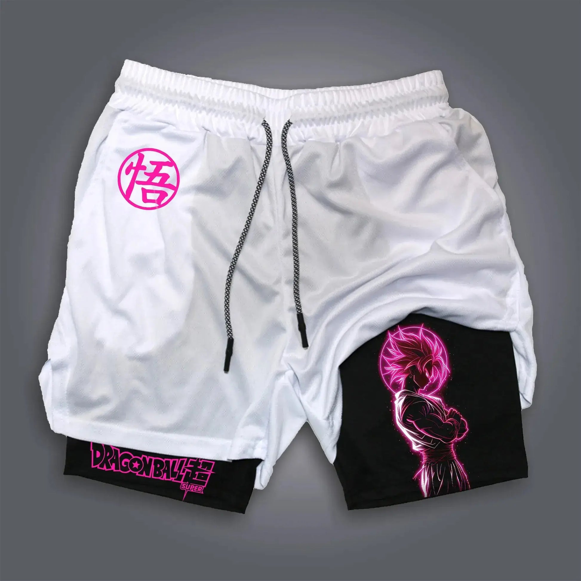 Dragon Ball Super Licensed Shorts 2025 - Japanese Anime Breathable Quick-Dry Beach Pants, Retro Y2K Hip Hop Style. Produit gaming premium Fraquane, équipement gamer.