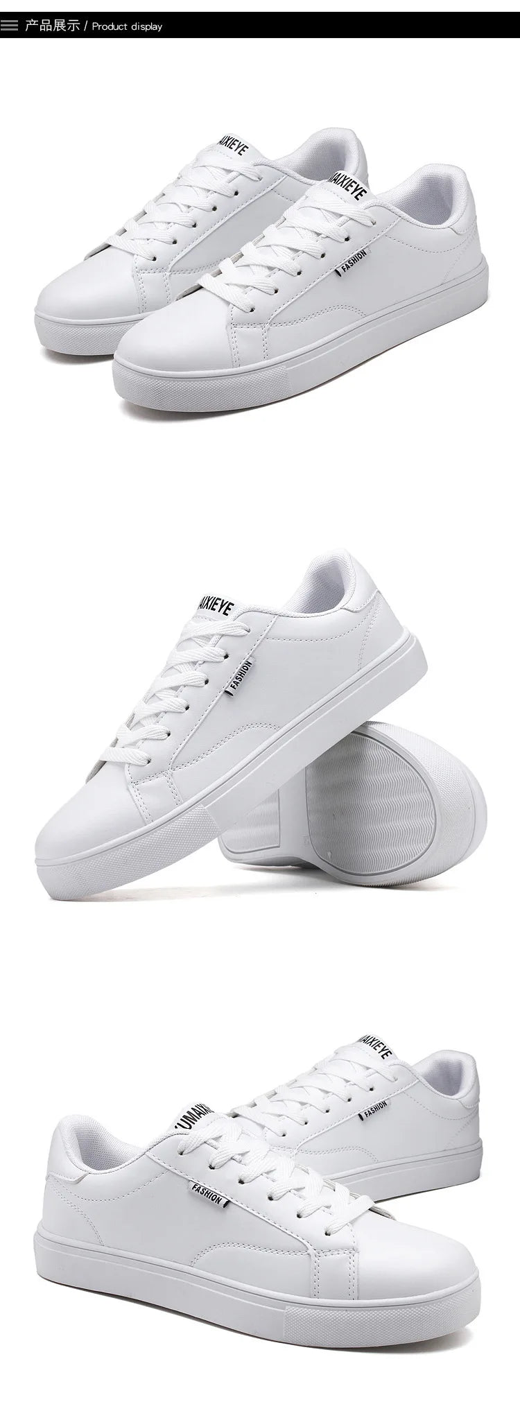 Zapatillas casuales de skate para hombre, blancas, para exteriores y ocio, transpirables, para caminar, planas, Chaussure Homme 39-48