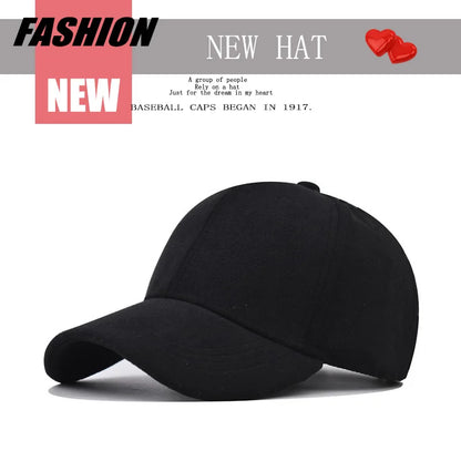 Afslappede baseballkasketter til kvinder og mænd – modekasketter i ruskind til efterår og vinter – udendørs solkasketter – snapback-kasketter – unisex-kasketter i ensfarvet design – hiphop-kasketter