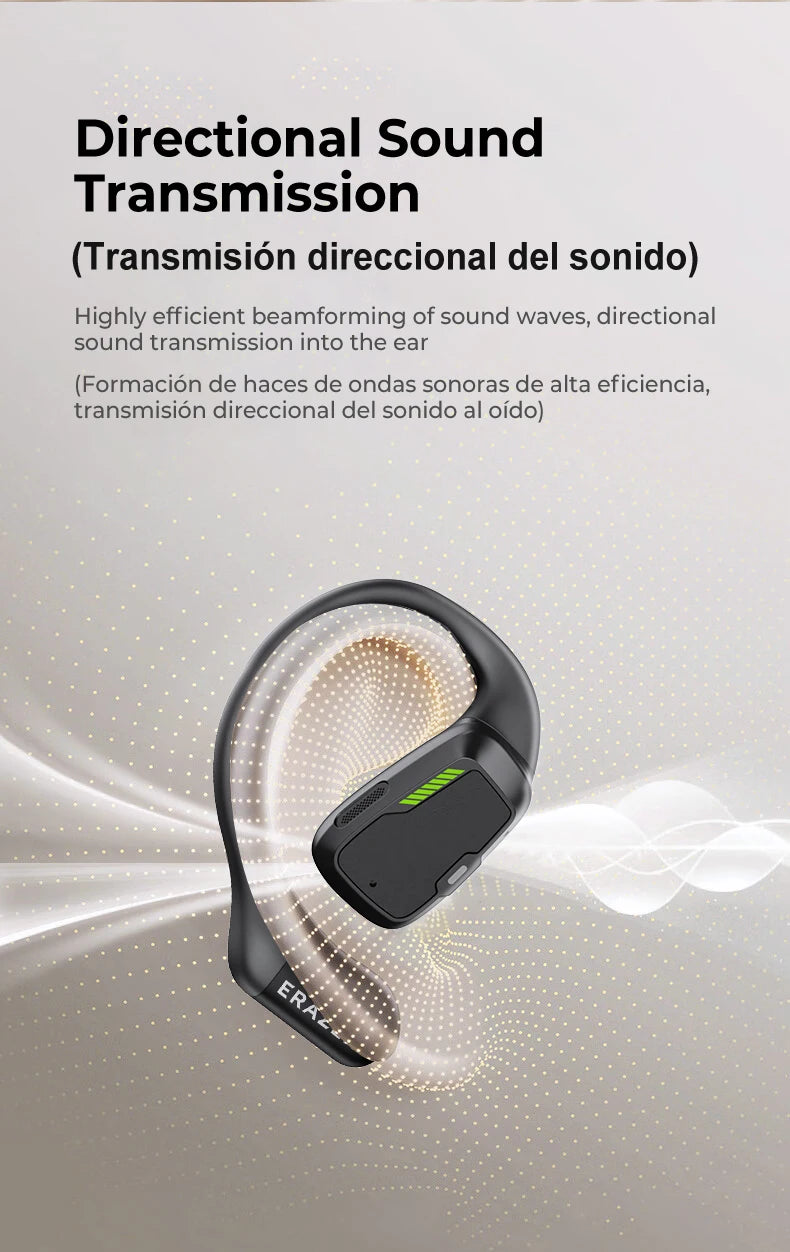 AI Earphone Translator Erazer XP6 Bluetooth 5.4 Wireless Earbuds – Real-Time 144 Languages Translation, Sleep ASMR Earphones, Deep Bass AI Headphones for Travel & Office
