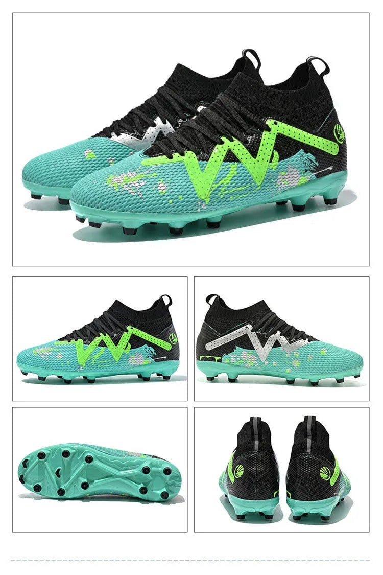 Chaussures de Football pour hommes, chaussures de sport professionnelles, ongles longs FG, crampons de sport de plein air, chaussures d'entraînement antidérapantes