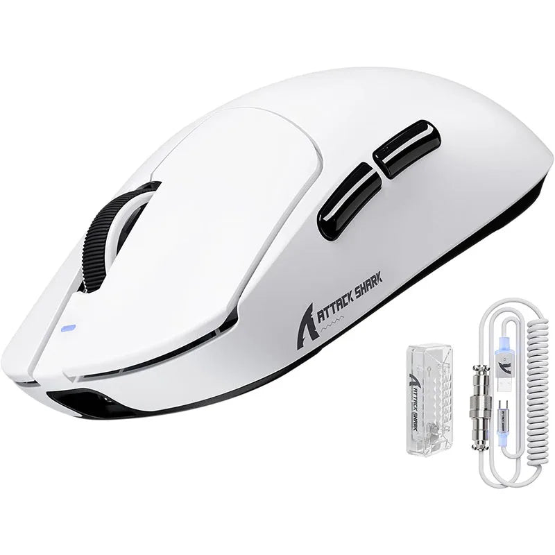 ATTACK SHARK X8 Ultra 8KHz Wireless Gaming Mouse, 55g Superlight Gaming Mouse, PAW3950MAX Sensor, 42,000 DPI, Tri-Mode Bluetooth & USB Gaming Mouse
