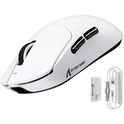 ATTACK SHARK X8 Ultra 8KHz Wireless Gaming Mouse, 55g Superlight Gaming Mouse, PAW3950MAX Sensor, 42,000 DPI, Tri-Mode Bluetooth & USB Gaming Mouse