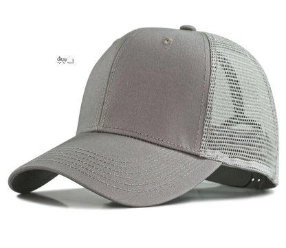 Oversize Trucker-kasket med store masker til mænd med stort hoved – XXL-baseballkasket – åndbar „Dad Hat“ – 58–60 cm, 60–65 cm