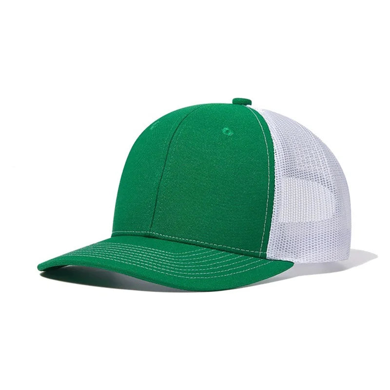 Cappellino da baseball classico in rete traspirante per donne, cappellino casual da camionista traspirante, cappellino unisex regolabile con chiusura a scatto, cappellino sportivo e dinamico da papà