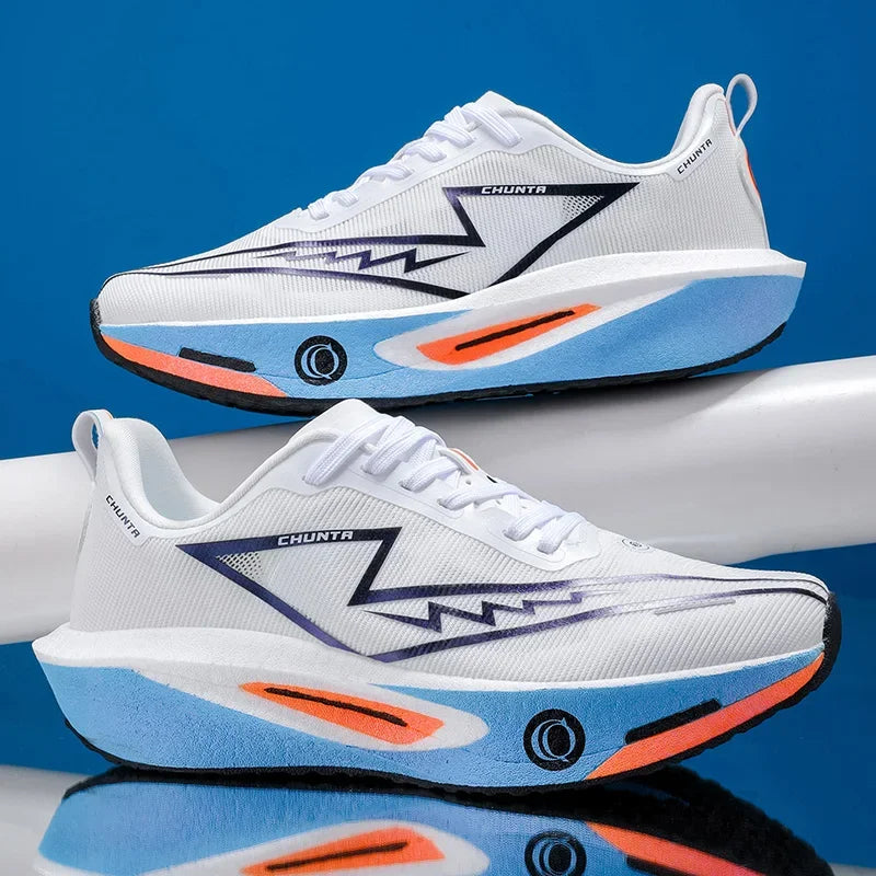 Brand Men's Carbon Plate Running Shoes Soft Cushion Shock Absorbing Sports Shoes Unisex Sneakers Light Anti-Slip Training Shoes