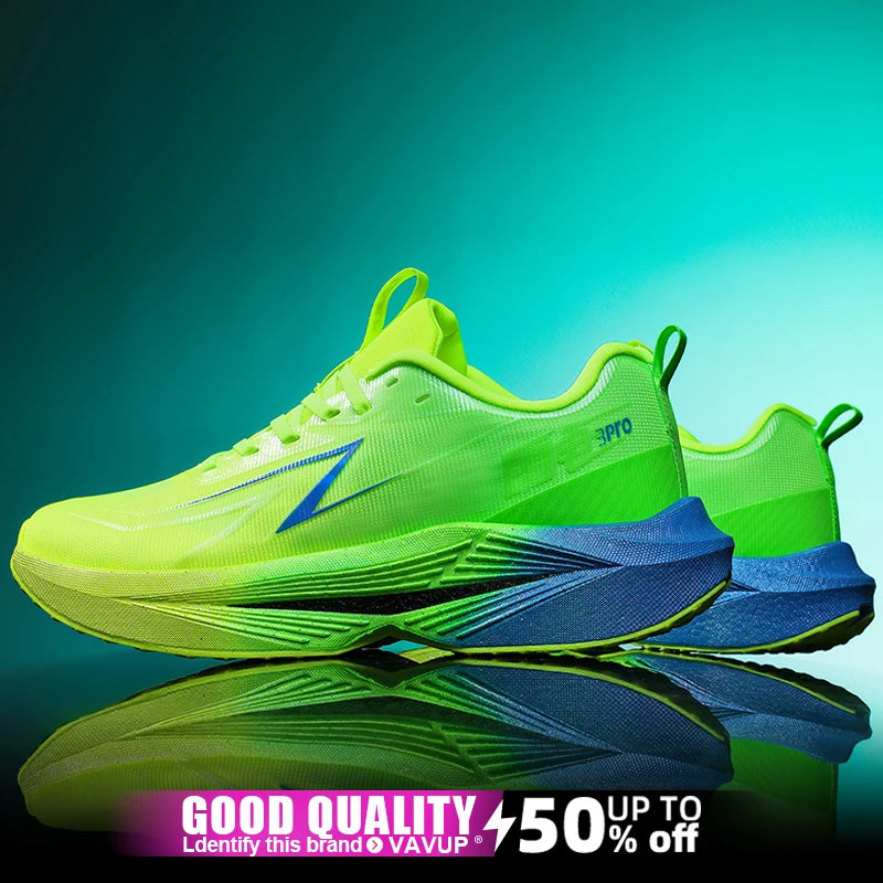 Scarpe da corsa da uomo Marathon, scarpe sportive specializzate, traspiranti, leggere, da donna, antiscivolo, con soletta in carbonio, comode sneakers