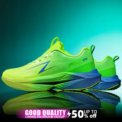 Scarpe da corsa da uomo Marathon, scarpe sportive specializzate, traspiranti, leggere, da donna, antiscivolo, con soletta in carbonio, comode sneakers